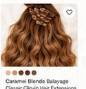 Caramel Blonde Balayage Classic Clip-In Hair Extensions