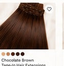 Chocolate Brown Tape-In Hair Extensions