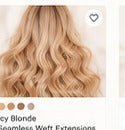 Icy Blonde Seamless Weft Extensions