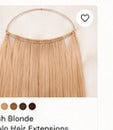 Ash Blonde Halo Hair Extensions
