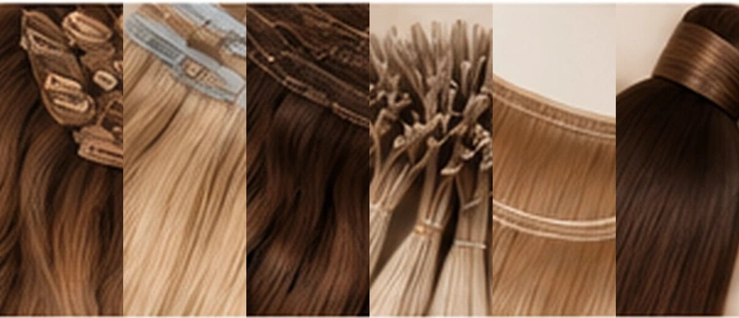Hair extension shade range